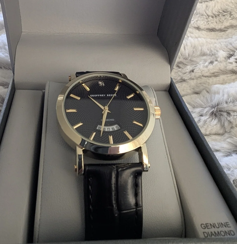 Geoffrey Beene Leather WATCHES... NEW - Picture 4 of 15